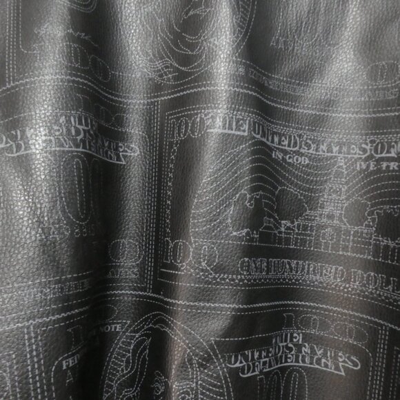 MORISSEY | xl - extra large | Faux Leather Printed Jacket | Striped Cuffs - Picture 14 of 16